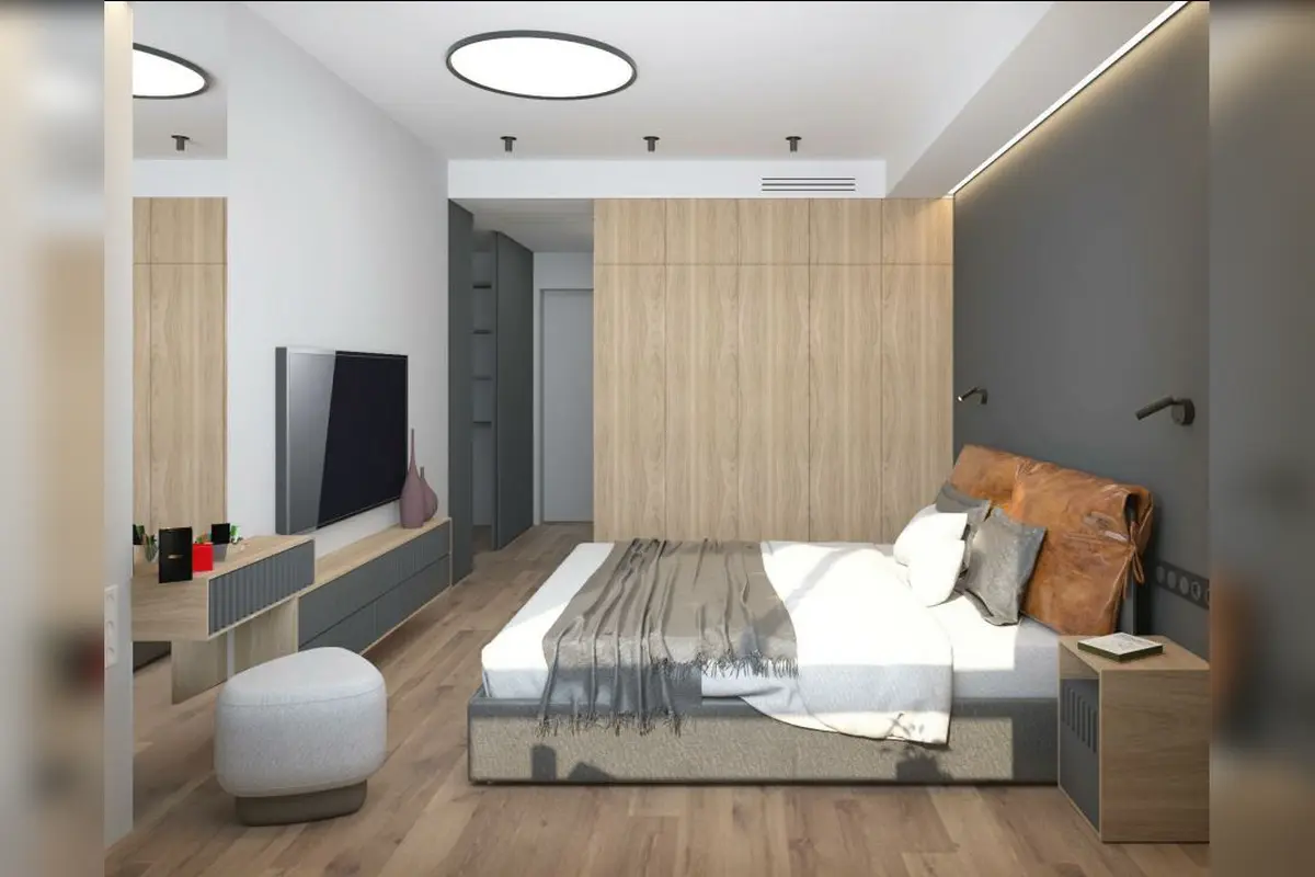 Интерьерная модель современной спальни