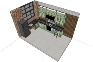 Моделирование классической кухни в SketchUp – План обучения