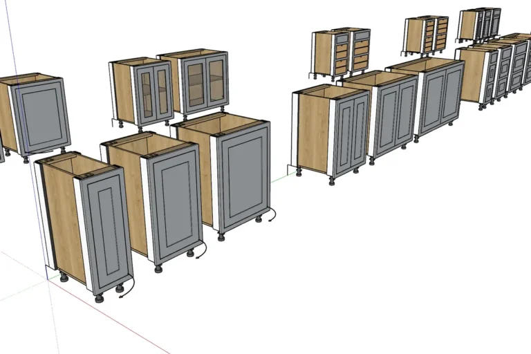 Моделирование каркасно-рамочной конструкции других типов шкафов