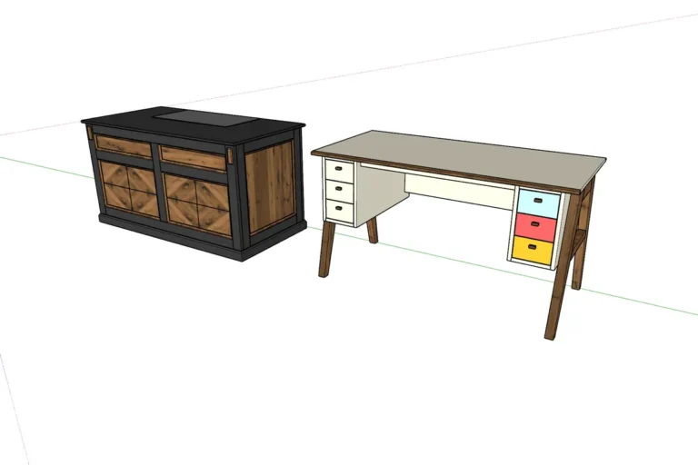 Моделирование письменного стола (современного и классического)